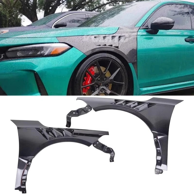 For   Xi 11th Gen Fl5 Carbon Fiber Vented Front Fenders Auto Parts Application